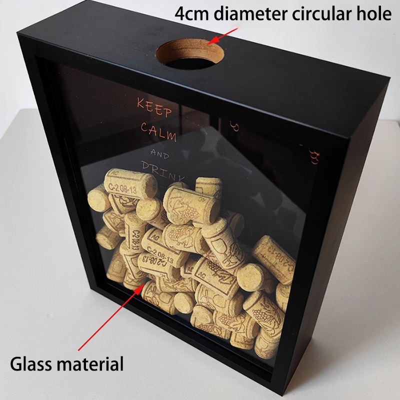 Red Wine Cork Display Frame Wo - огляд і ціна Vintage Collectible Glass