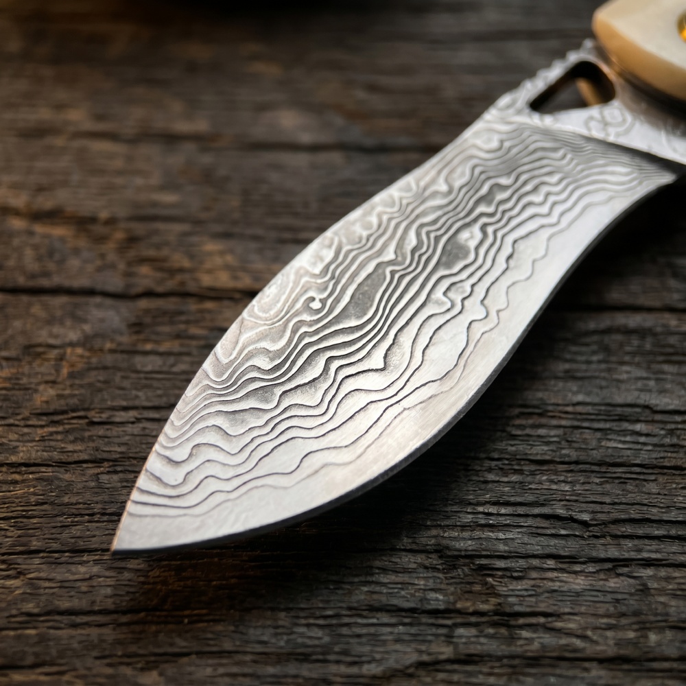 Vintage Damascu Steel Small Fo - огляд і ціна Vintage Collectible Knife
