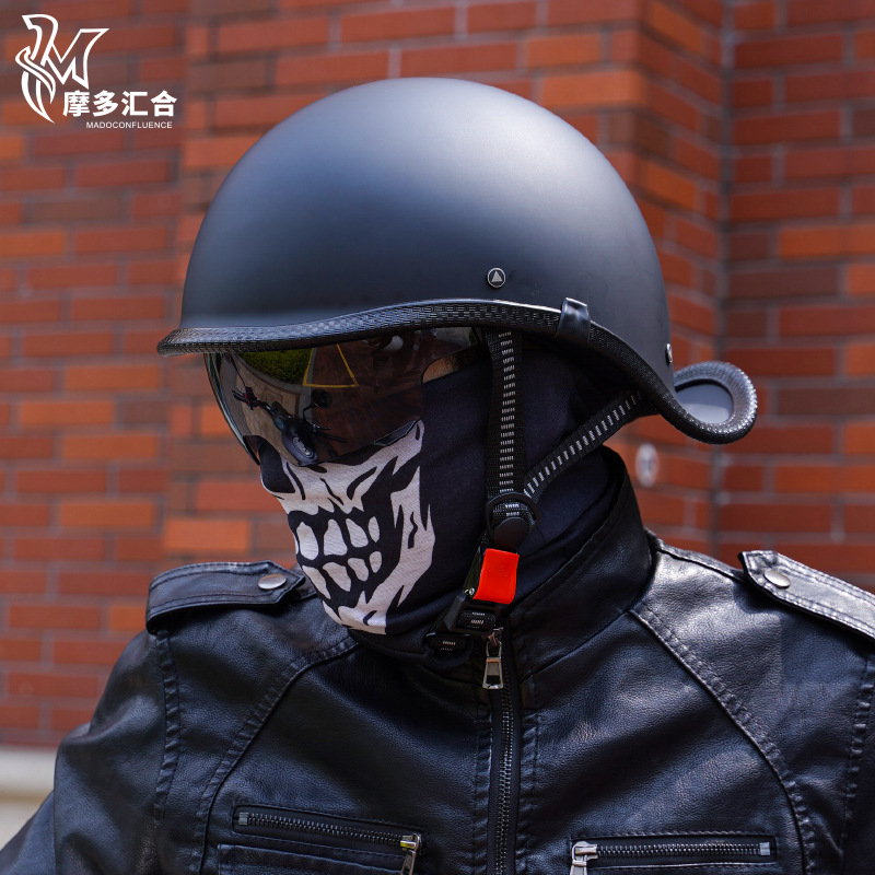 Retro Motorcycle Helmets for M - огляд і ціна Lens Cap Vintage