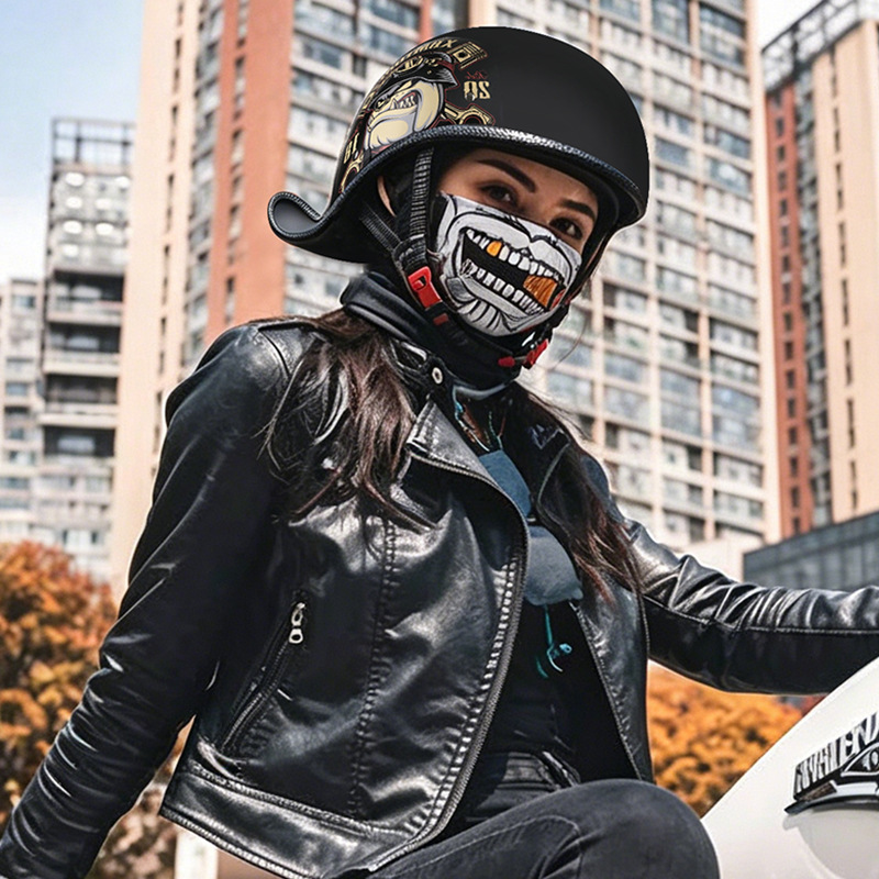 Retro Motorcycle Helmets for M - огляд і ціна Lens Cap Vintage