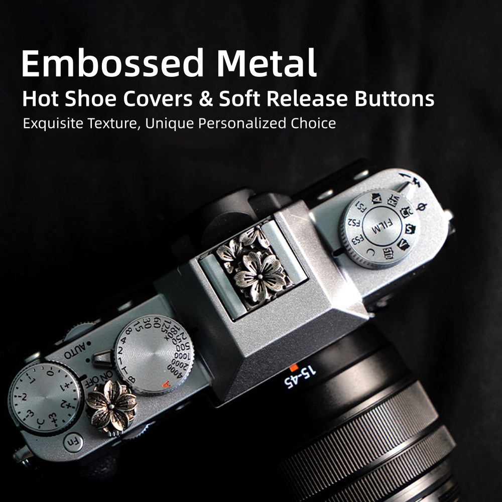 Metal Embossed Camera Hot Shoe - огляд і ціна Lens Cap Vintage