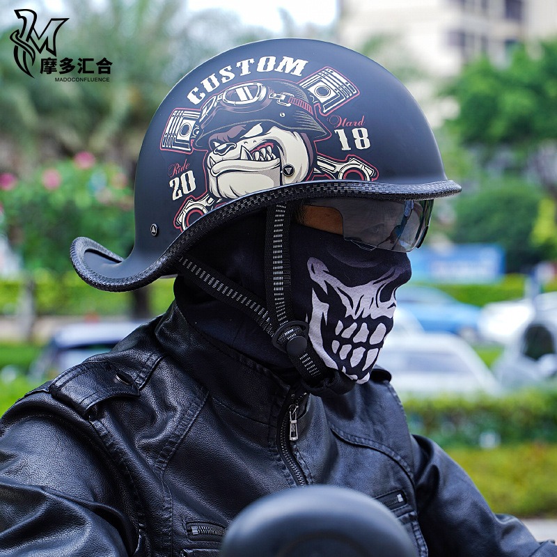 Retro Motorcycle Helmets for M - огляд і ціна Lens Cap Vintage