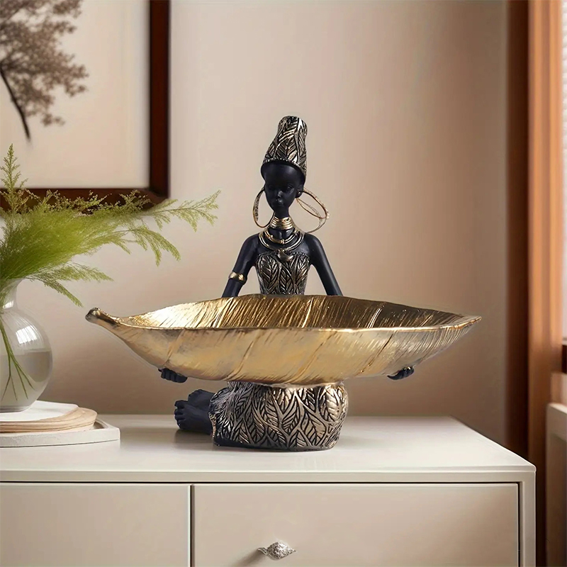 African Girl Holding A Plate S - огляд і ціна Vintage Collectible Furniture