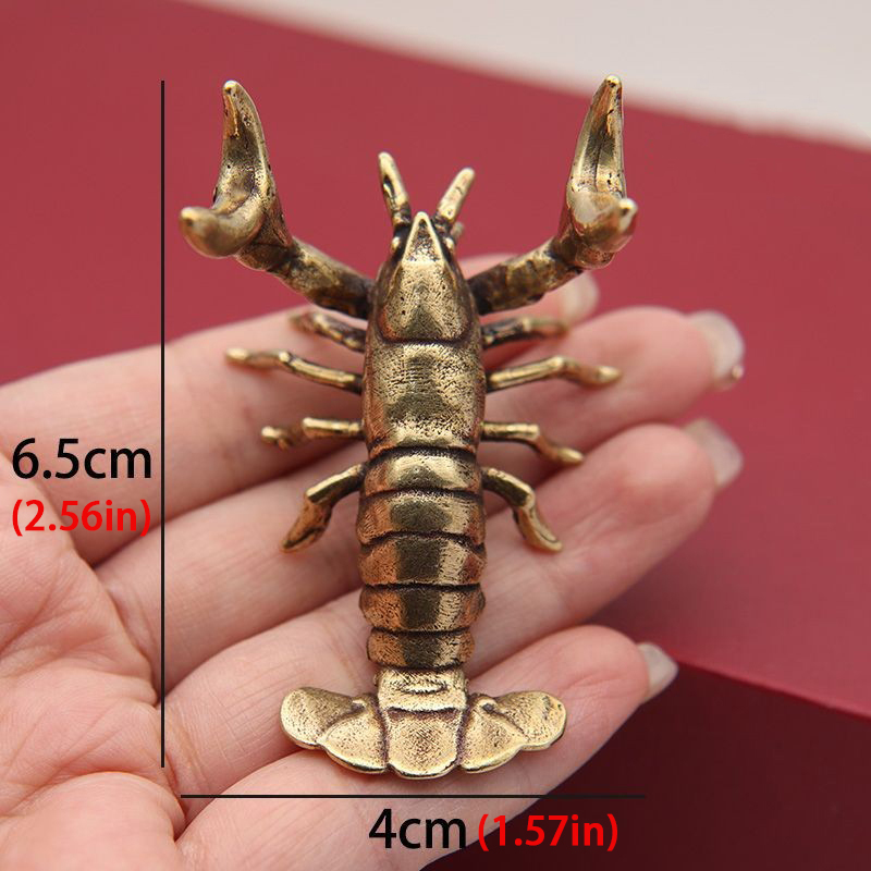 Hot ! Solid Brass Crayfish Orn - огляд і ціна Vintage Collectible Furniture