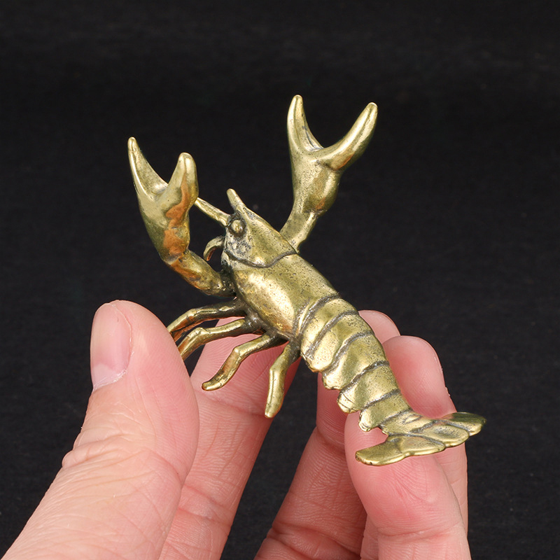 Hot ! Solid Brass Crayfish Orn - огляд і ціна Vintage Collectible Furniture