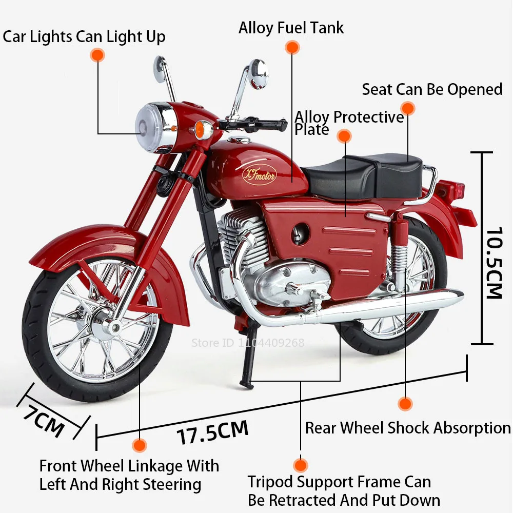 1:10 Scale XF250 Motorcycle Mo - огляд і ціна Vintage And Collectible Toys