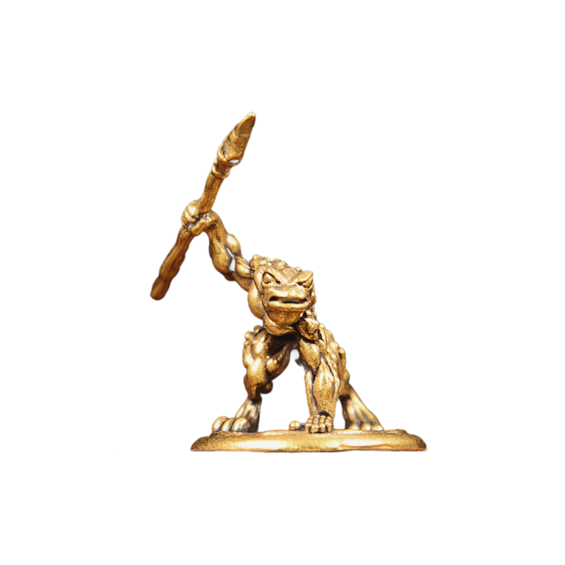 Vintage Brass Frog Warrior Fig - огляд і ціна Vintage Collectible Furniture
